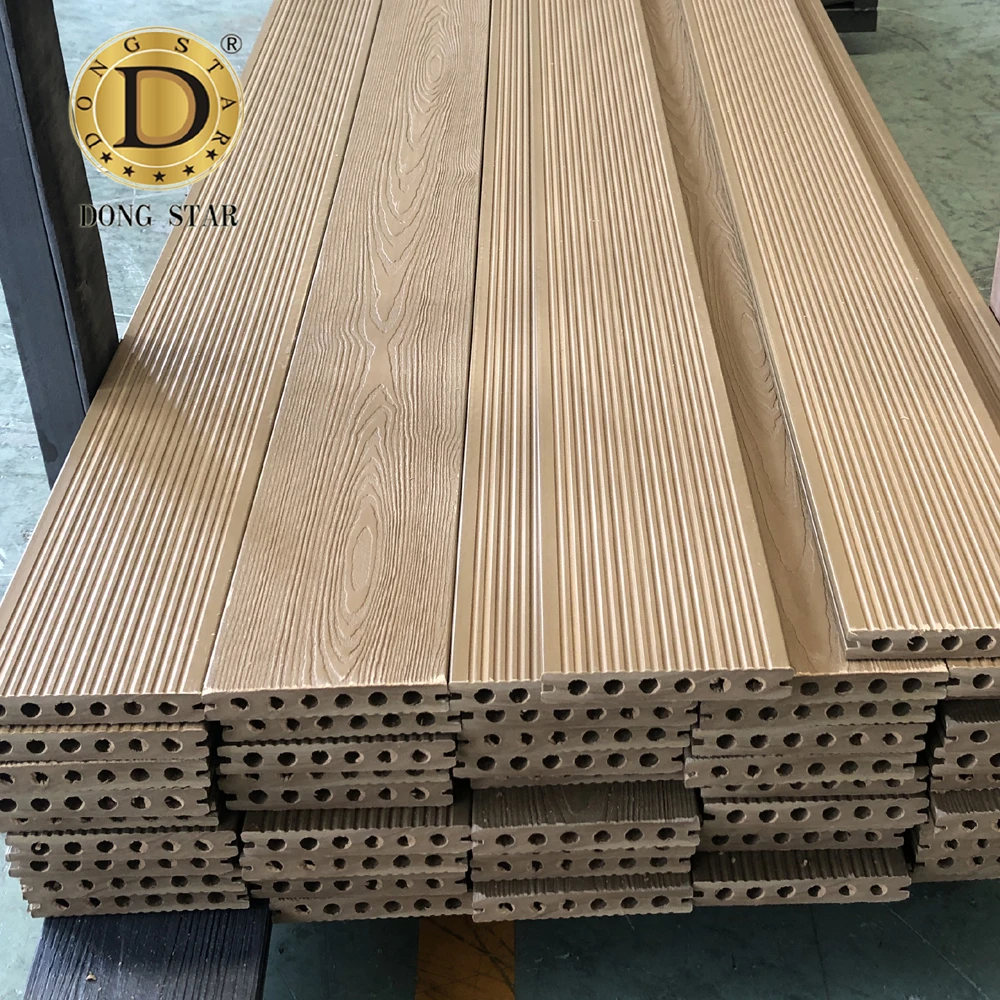 WPC Wood Decking Boards terrace flooring outdoor durable hollow core deck board flooring planks panel Fitted composite decking