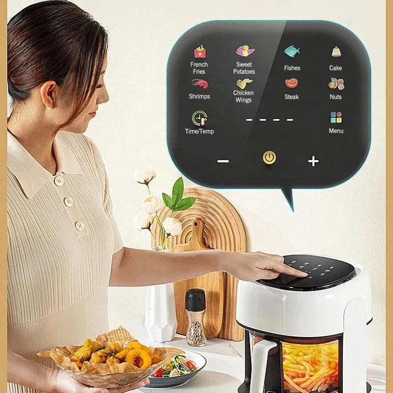 Air Frier Arizer Freidora De Aire Liners Silicone Accessories Set Baking Oven Electric Toaster 6l Dual Digital Air Fryer