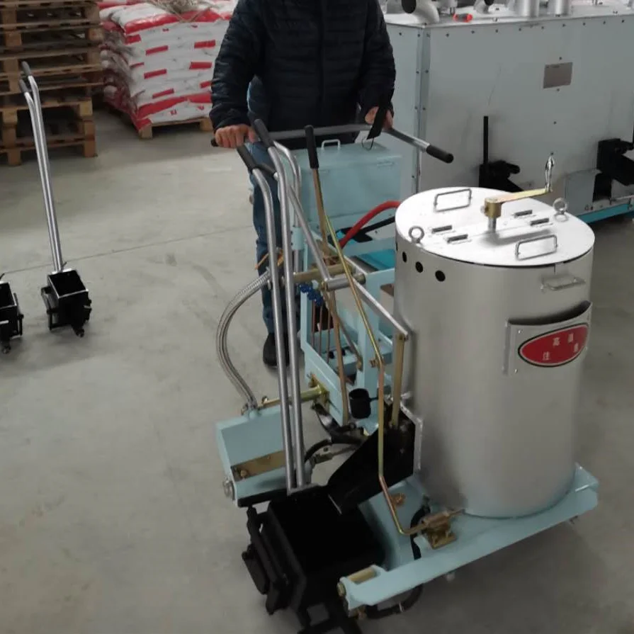 Preheater Line Thermoplastic Hot Melt Hand Push Road Marking Paint Machine Equipment