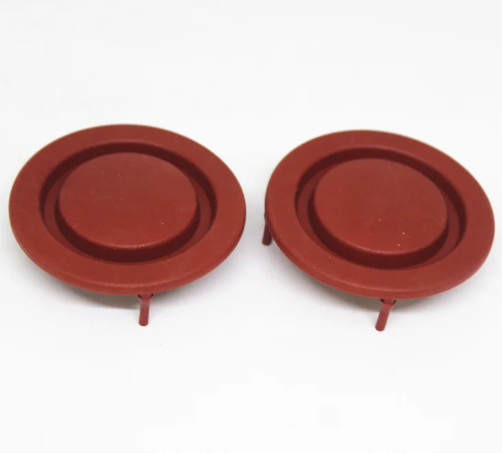 Moulded drain Button red chloroprene rubber for Breathing valve
