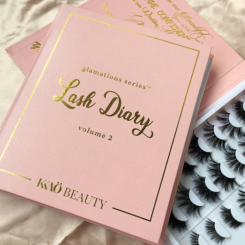 18 мм 20 мм 25 мм Натуральная длинная матовая плоская книга с разделенным кончиком для сжигания ресниц 16 пар индивидуальная упаковка для ресниц коробка для книг