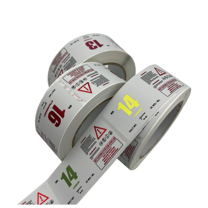 OEM Custom Waterproof Plastic Bottle Adhesive Sticker Label Printing