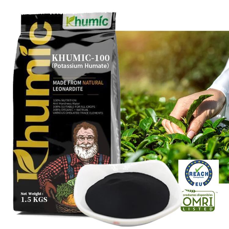Potassium humate fertilizer KHUMIC-100 humic acid fulvic acid high quality biostimulants manufacturer