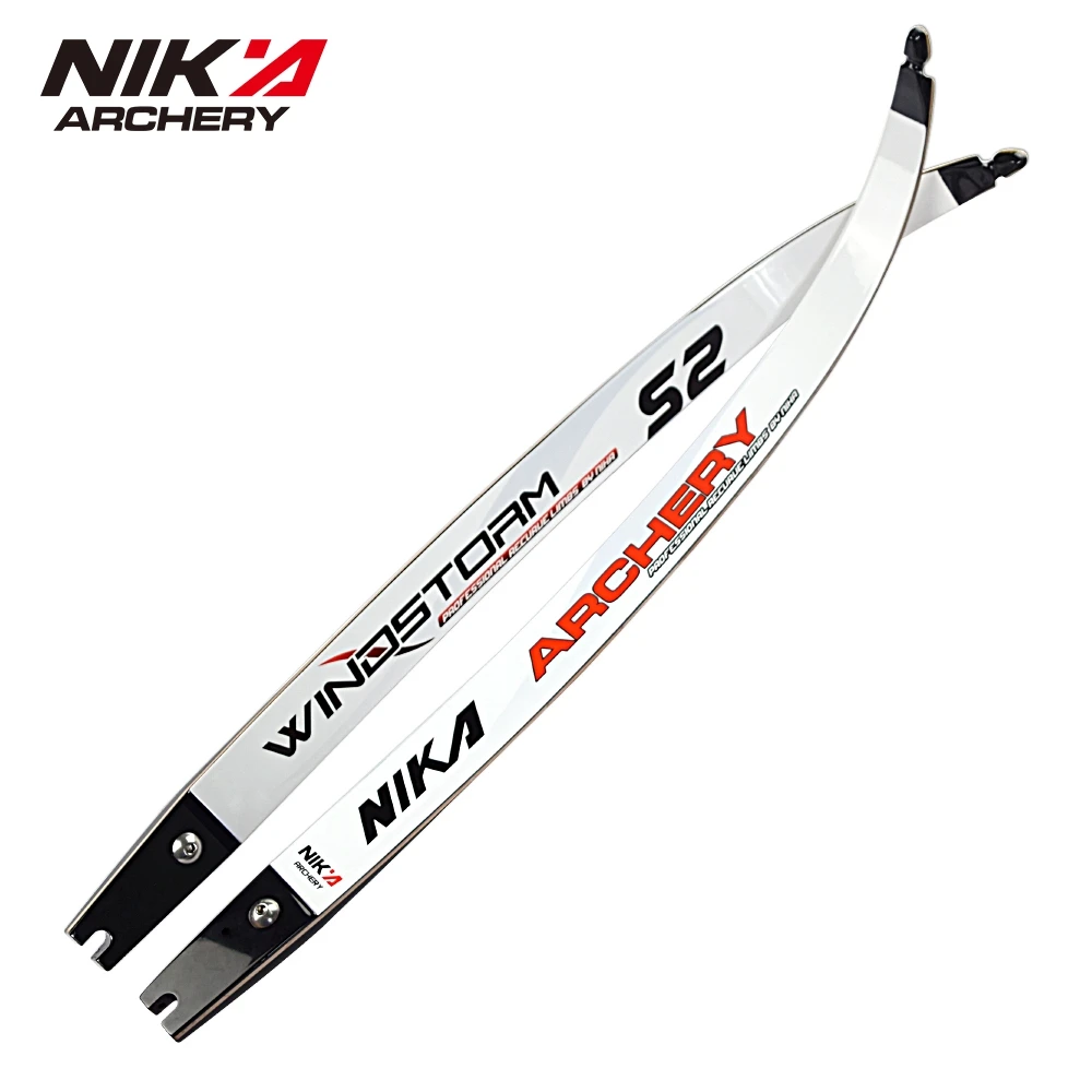 Nika 68' ILF S2 Recurve Limbs Manufacturer For Archery Shooting Laminated Maple Wooden Bow Limbs