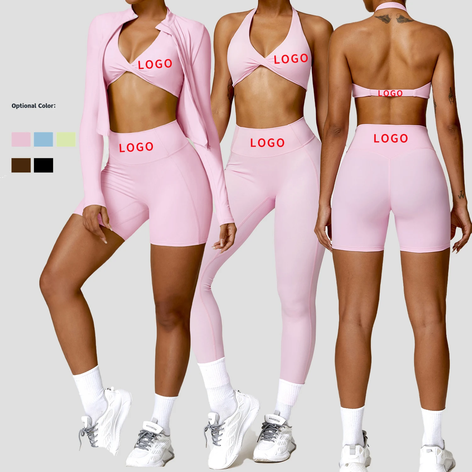 winter clothes yoga jacket set  custom yoga set women  gym fitness sets sports item  plus size yoga legging short bra for women