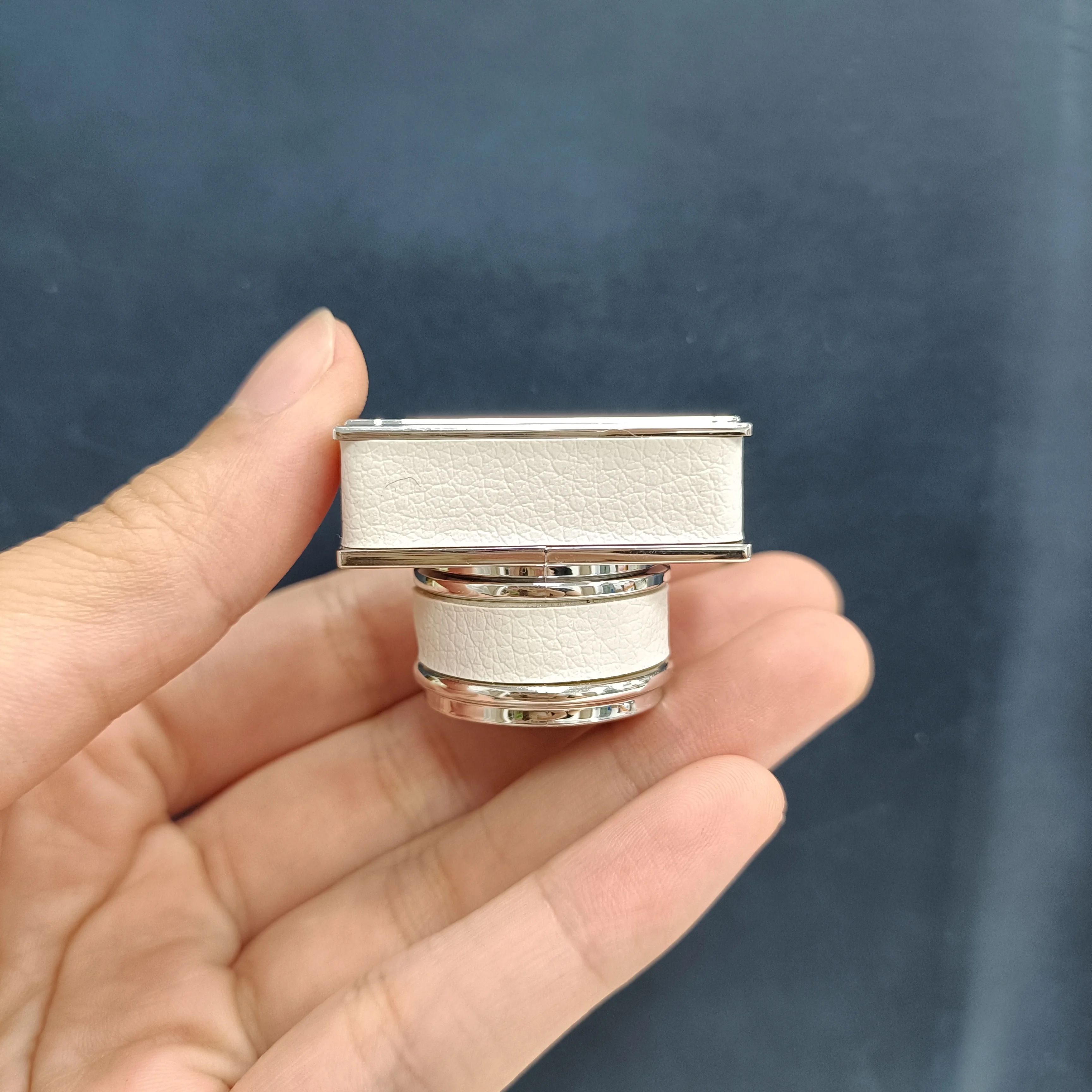 White Luxury Leather Perfume Bottla Cap 15mm Packaging Lid Colorful Fragrance Bottle Cap