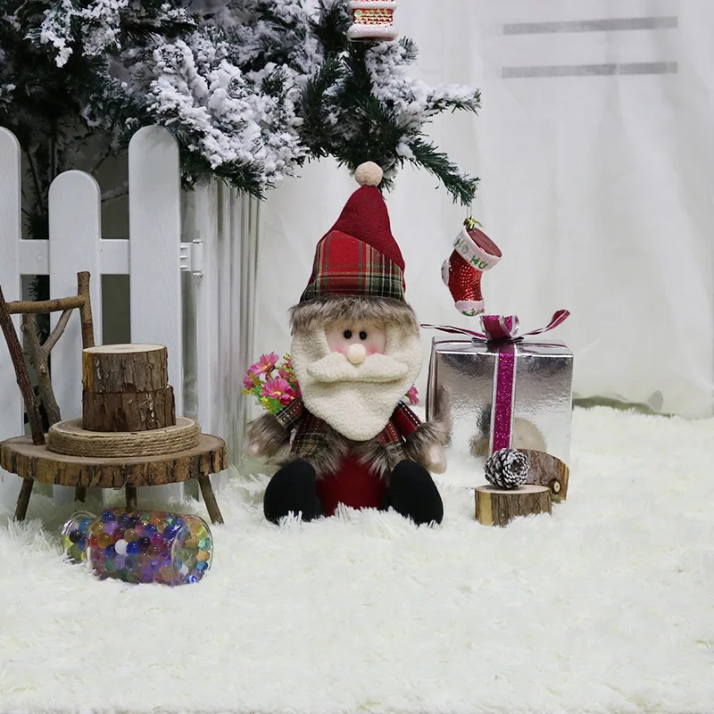 Популярные Рождественские украшения в Европе и США плюшевые европейские куклы Санта Клауса Лидер продаж для