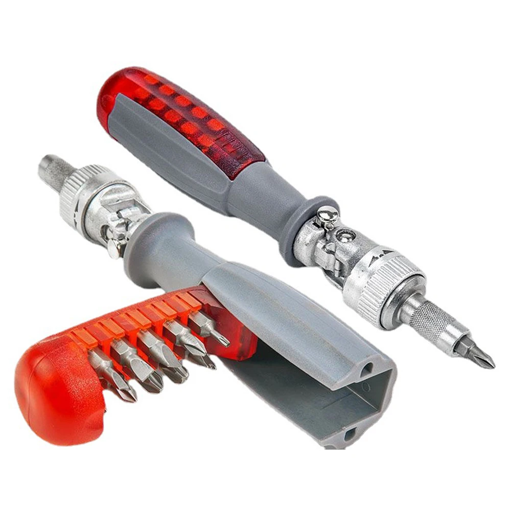 Precision 11 In 1 Ratchet Tool 180 Rotating Multi-angle Head Cross Slotted Torx Hexagon Combination Multi-angle Screwdriver Set