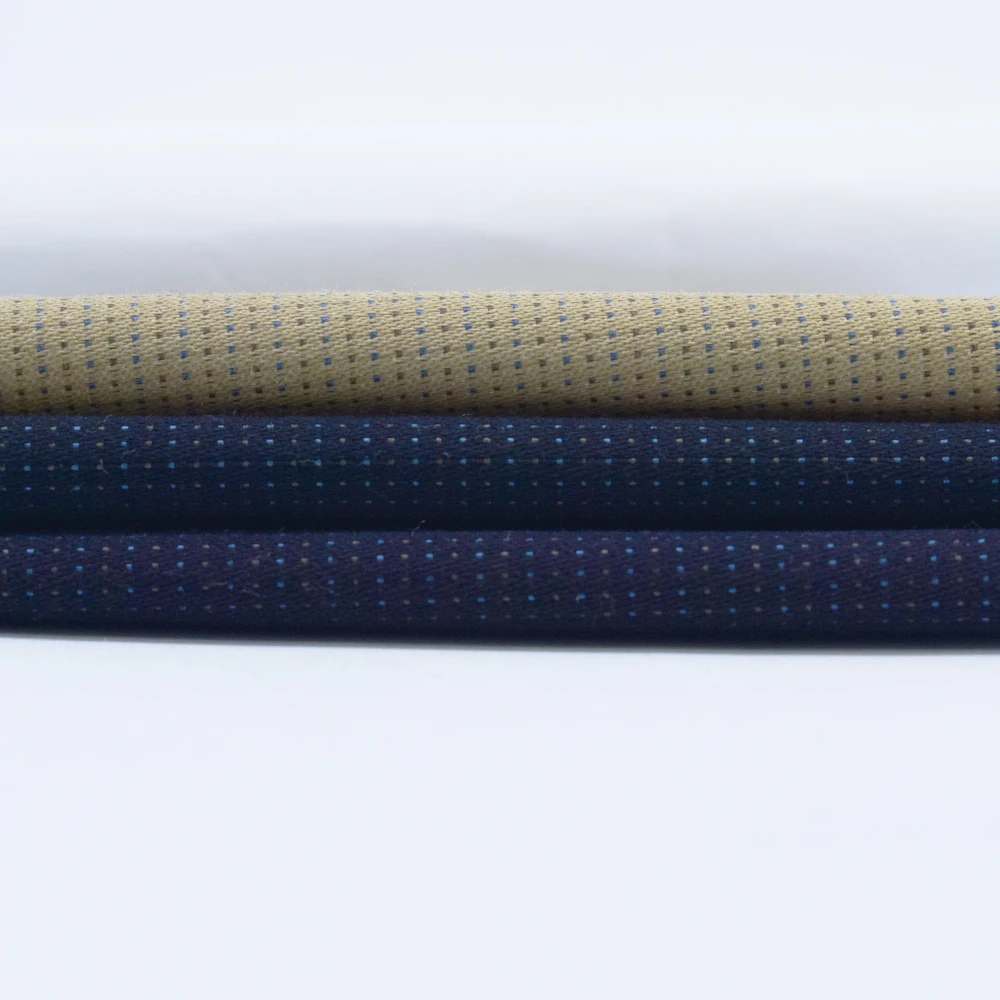 
stock lot woven yarn dyed twill cotton textile for men pants 