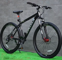 Factory direct26inch 27.5inch 29inch Red Black Mountain Bike 27speed Aluminum Alloy Frame Handbar Lockable Fork Suspension Cycle