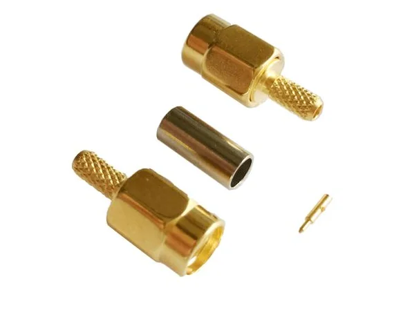 High quality SMA PLUG MALE  Connector For RG316 And RG174 Cable