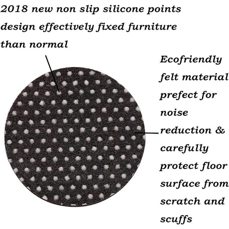 EVA Foam Non Slip Furniture Pads/Floor Grippers -Round Floor Protectors for Under Furniture Floor Protectors Eva dot eva insert