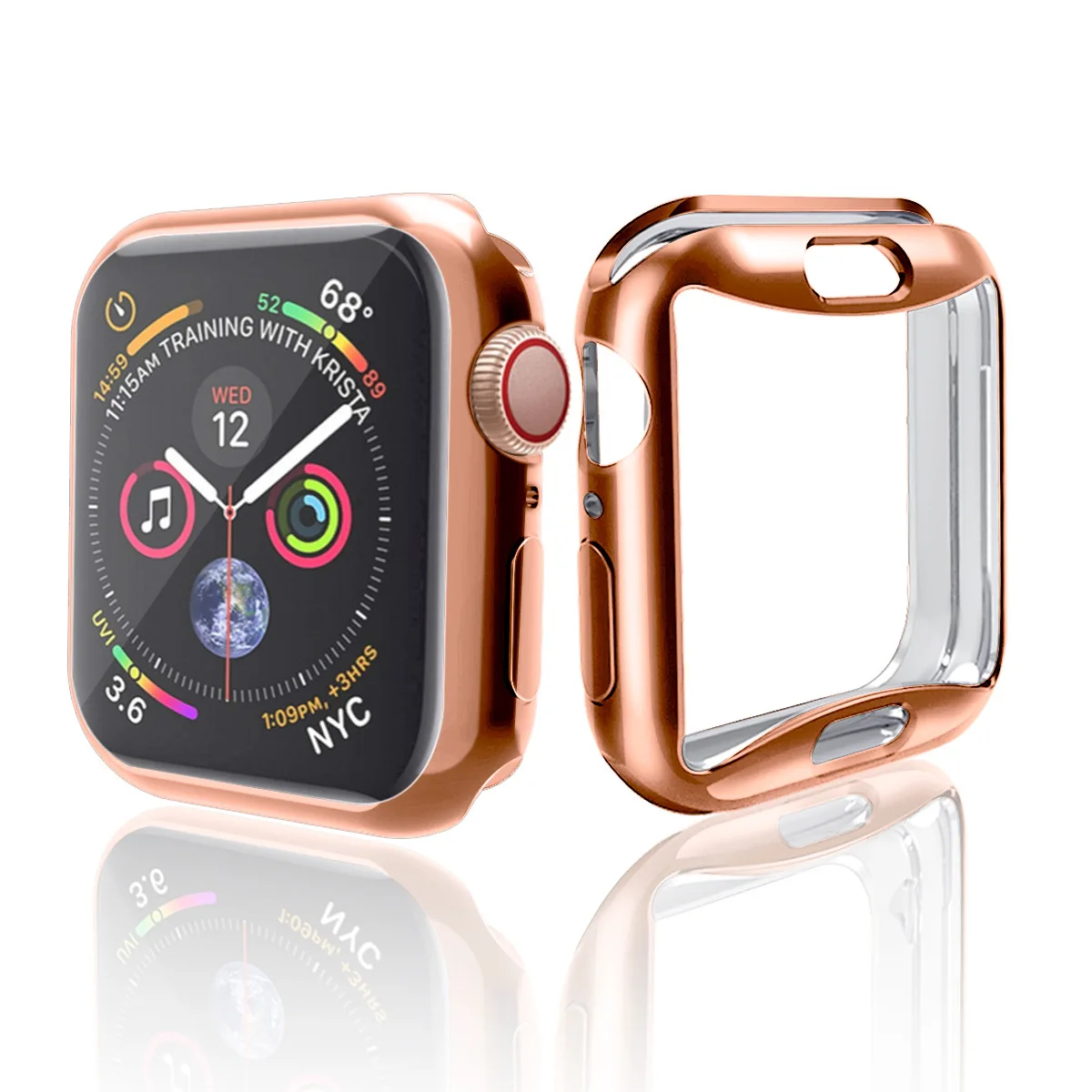 
Чехол для Apple Watch 4 3 2 1 38 мм 42 мм 40 мм 44 мм, прозрачная цветная защитная пленка из ТПУ для часов, хит продаж 