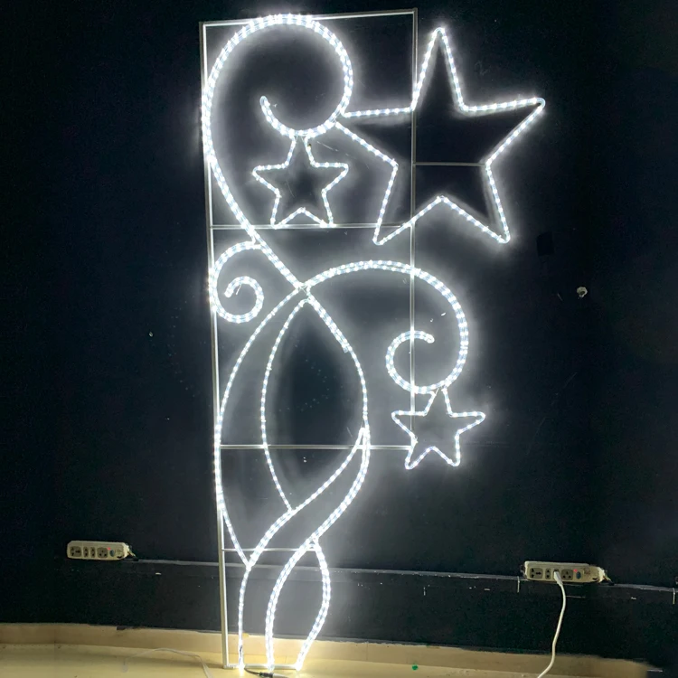 Factory Supplier 2022 Newest Holiday Festival Outdoor Led Pole Motif Light For Street Decoration