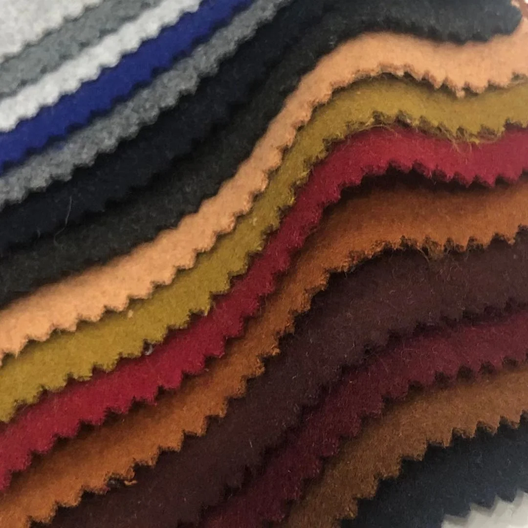 720g/m 480GMS 45%Wool All season plain Single Sided Wool Fabric for coats