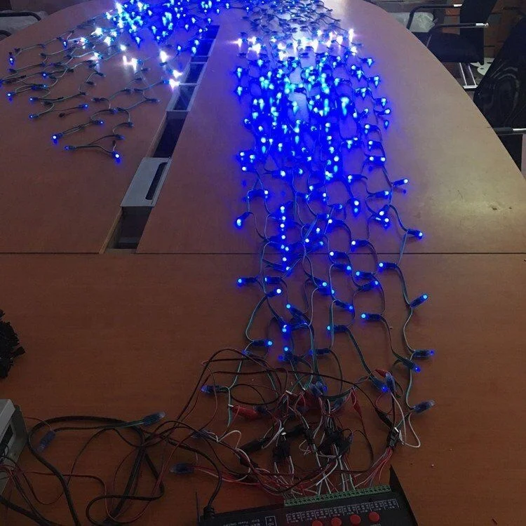 Programmable Led Christmas Lights 1903/2811ic DC5V/12V Flashing Effect LED Pixel Lights RGB Full Color Led Christmas Star Lights