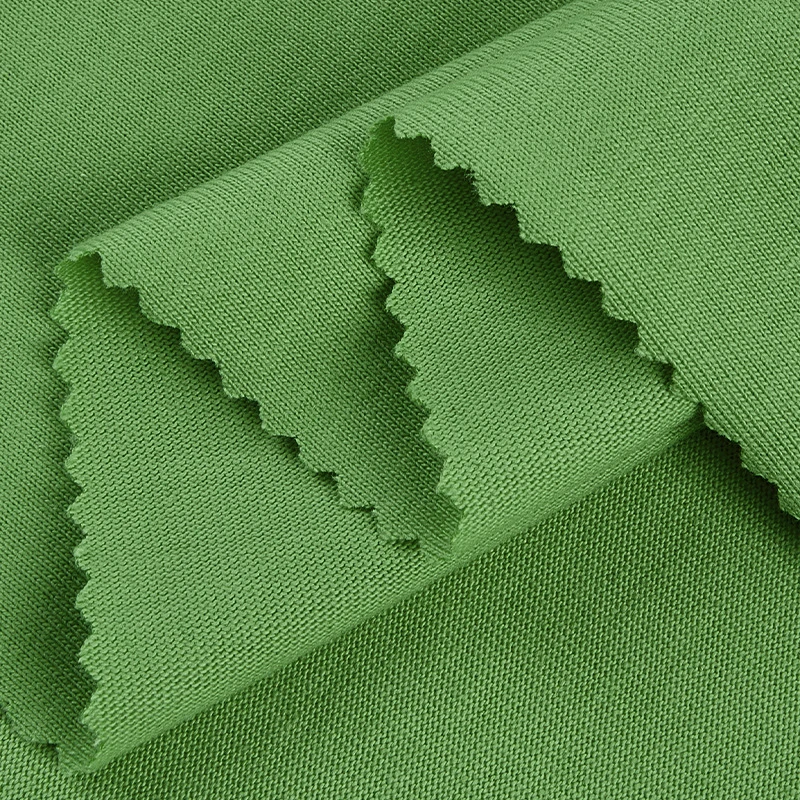 High quality custom color plain dye 100% cotton knitting fabric breathable cotton single jersey fabric for t-shirt