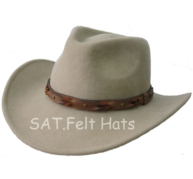 100% Australian Wool Felt Waterproof Cowboy Hat
