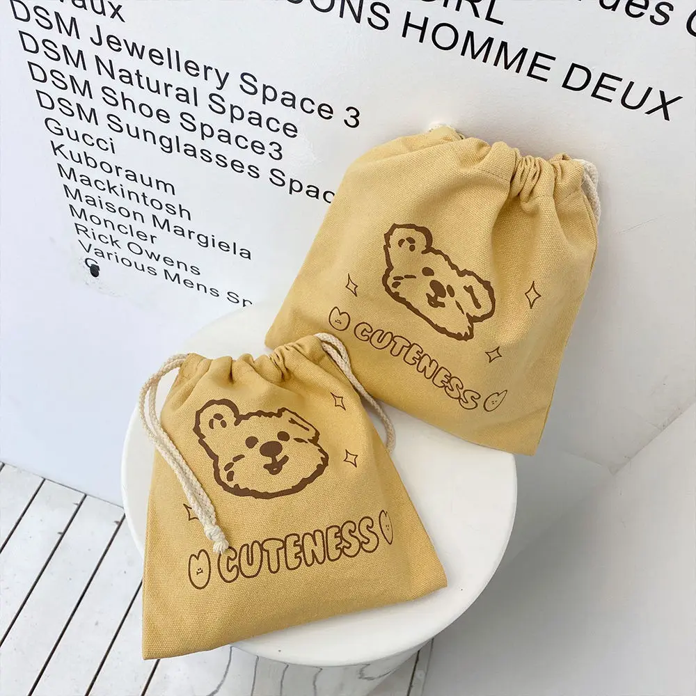 
Custom cotton gift bag friendly white jewelry pouch supplier 
