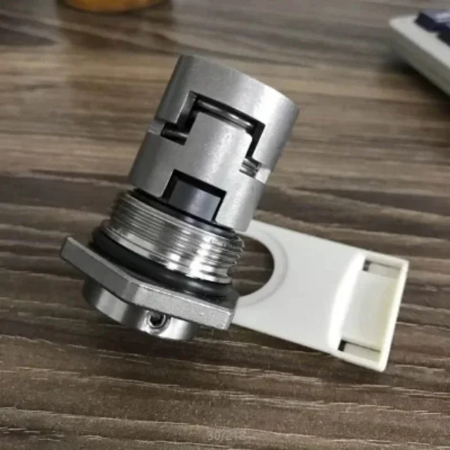 Pump barrel type mechanical seal alloy silicon carbide fluorine rubber corrugated pipe shaft seal