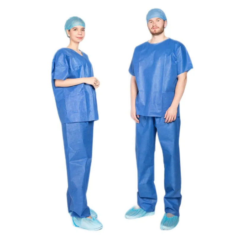 Eco-friendly Nursing Disposable Scrubs Suit Medical NonwovenHospital Uniforms Scrub PP
