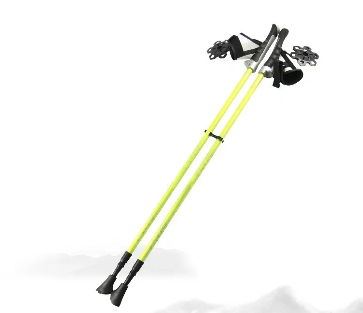 Hot Selling Light Weight Ski Stick  Non-Slip Grip Handle Cross Country Ski Poles portable sports ski stick