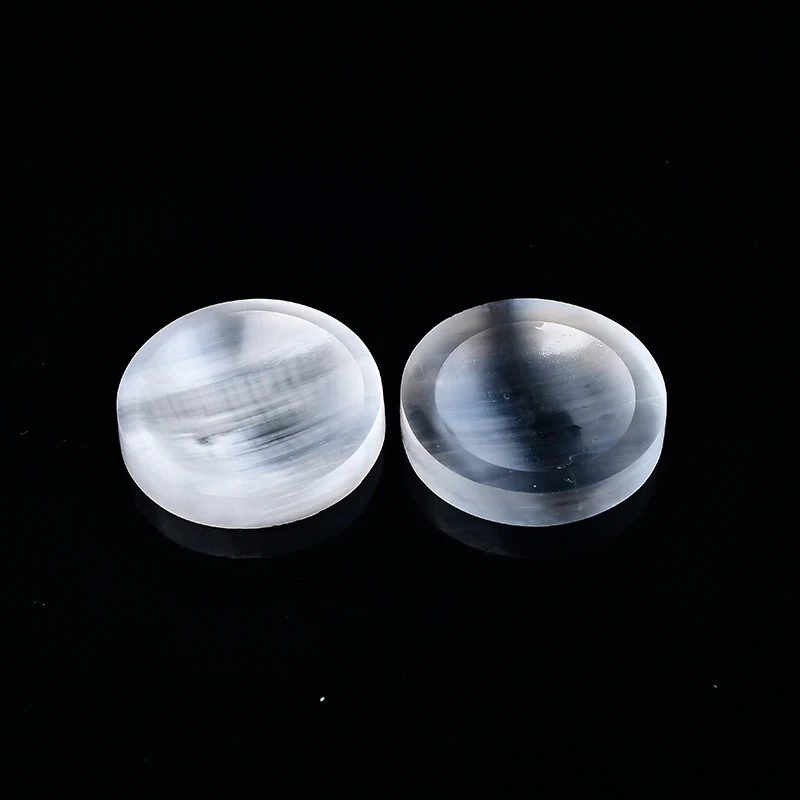 Натуральный кристалл, кварц, резная круглая чаша из селенита, религиозный лечебный камень, чаша из селенита для украшения дома