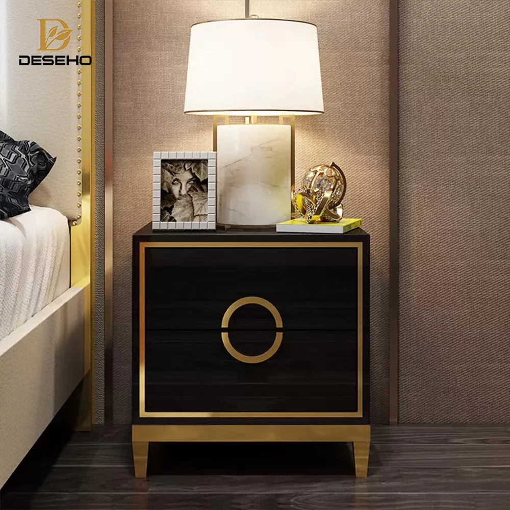DISIHE 2024 Hot Sale Modern Design Luxury Bedroom Sets Wooden Bedside Night Stand for Living Room and Hotel/Apartment Use