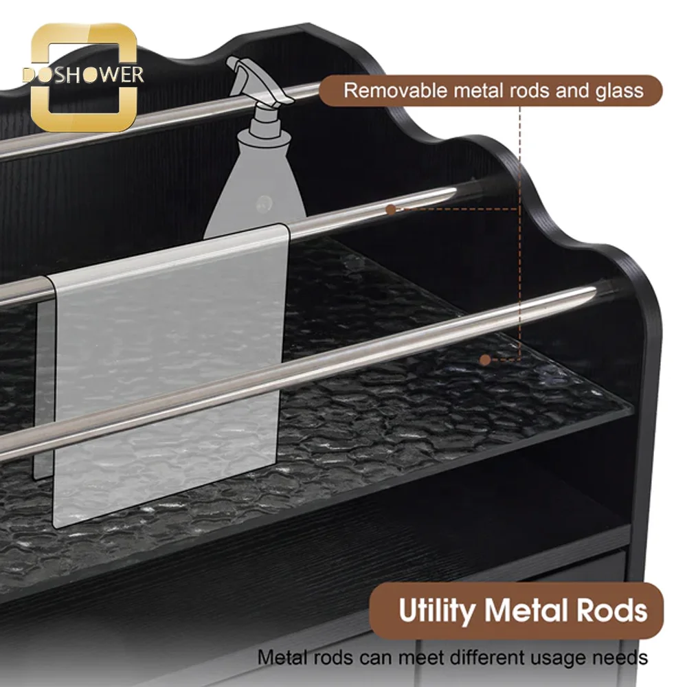 Hair Stylist Barber Trolley Beauty Organizer Of Salon Cart With Storage Drawer For Cabinet Rolling Salon Cart Manufacture