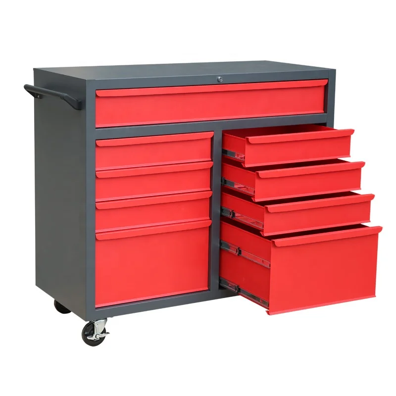 Hot Sale Us General Tool Cabinet 9 Drawers Tool Chest With Wheels