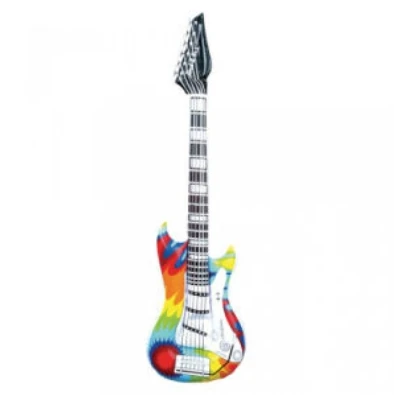 Party PVC inflatable guitar music instrument toys for kids