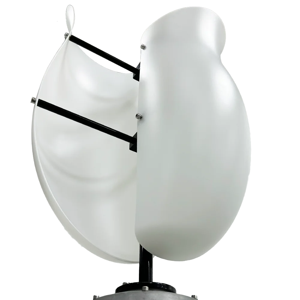 Tulip Type Wind Turbine Household 1kw Vertical Axis Wind Power Turbine 3 Phase Ac Maglev Generator Rooftop Wind Generator