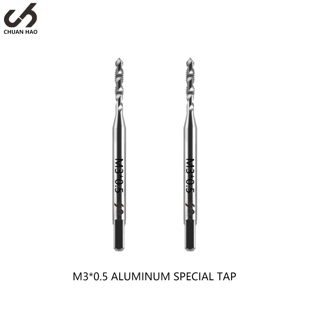 CH Factory Hot Sales High Quality Metric M3*0.5 HSSE Nitriding Coated Aluminum Special Taps for Threading Tool Machine Tap&Die