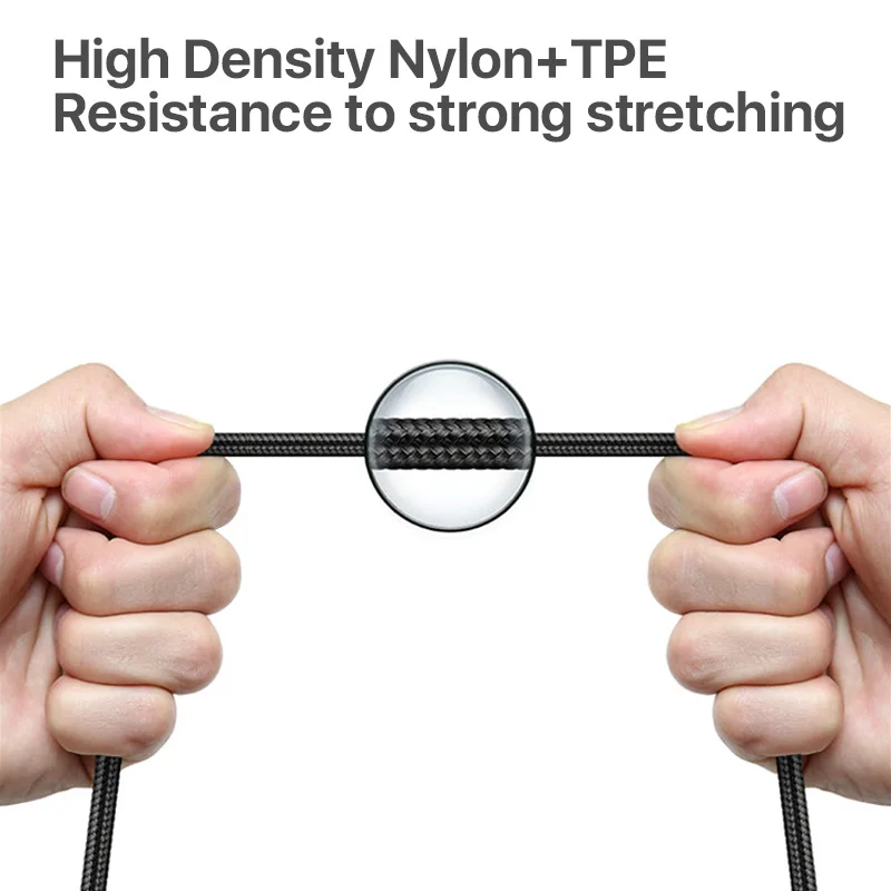 Free Shipping wholesale micro phone usb charger cable nylon fabric braided 2.1a micro usb charging cable for android