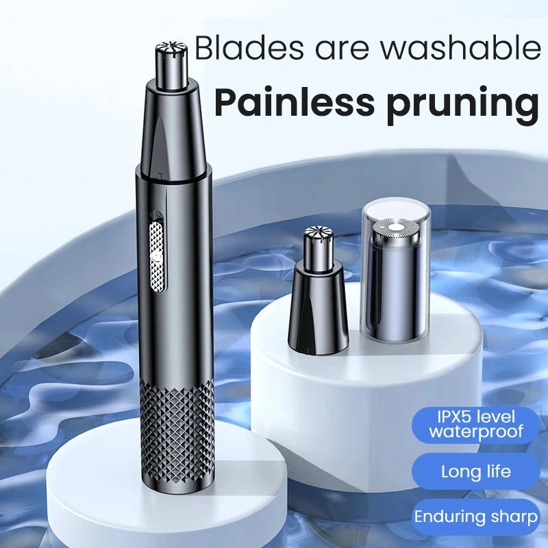 Electric Nose Hair Clipper Two-in-one Unisex Fully Rechargeable Shaving  Automatic Washable Shaving Nose Trimmer
