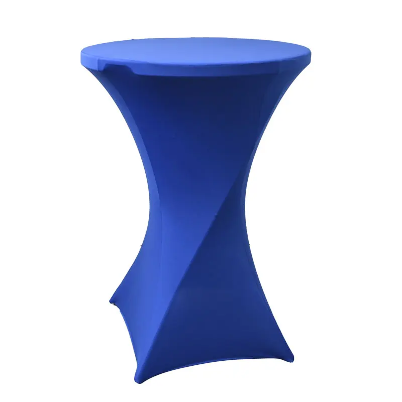 Custom Round Table Cover Bar Stretch Spandex Cocktail Table Cover Hotel Wedding Tablecloth