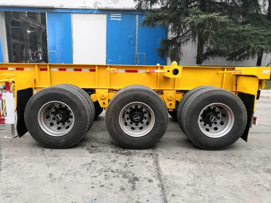 Hot Sale 20ft Cargo Platform Container Flat Bed Semi Trailer For Long Transport