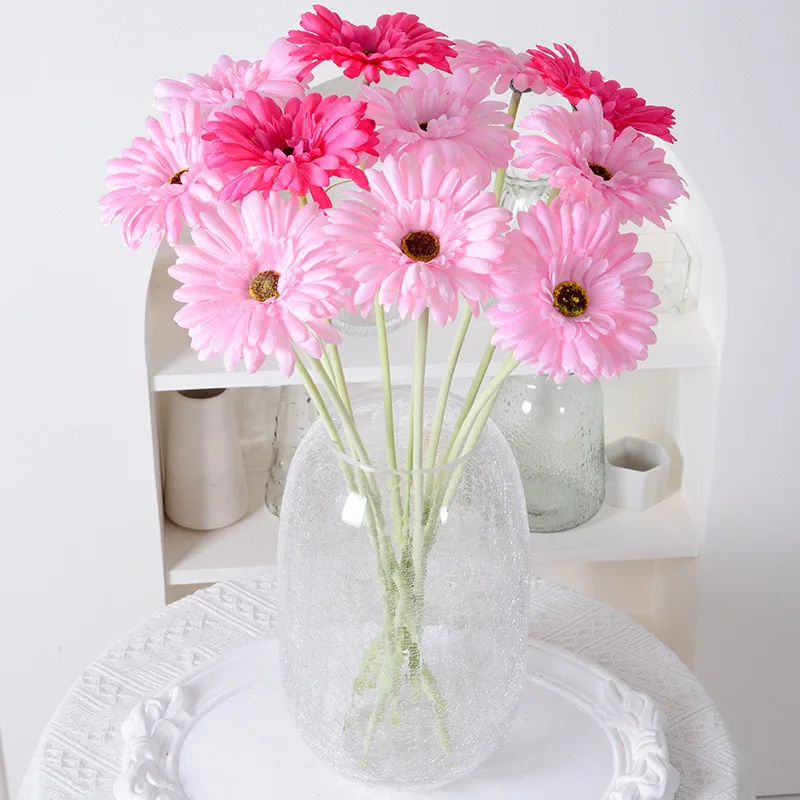 Artificial silk flower gerbera chrysanthemum cosmos sunflower small daisy pastoral style home wedding hotel table decoration