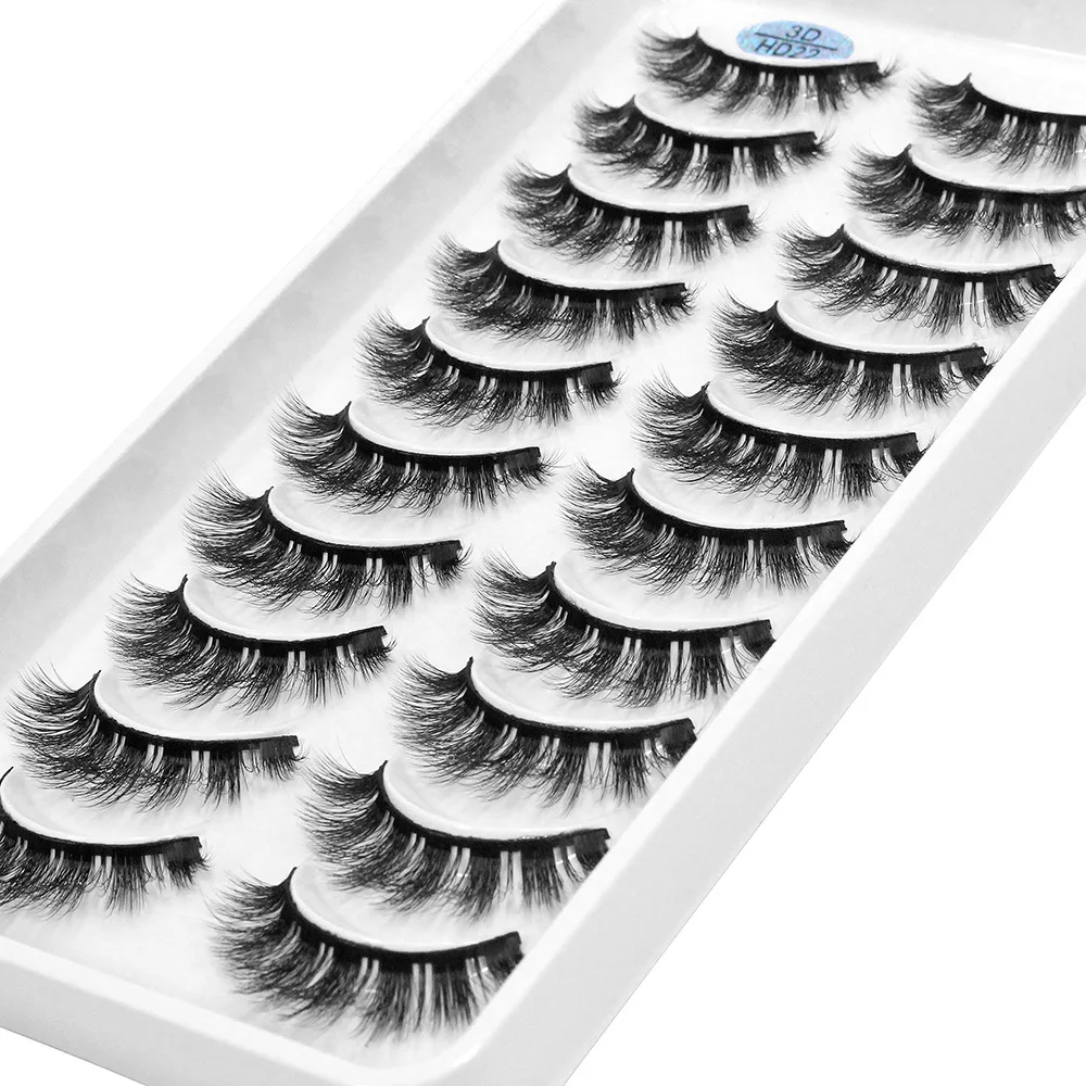 Wholesale 3D false eyelashes manufacturers 3D false eyelashes 10 pairs of 3D multilayer false eyelashes