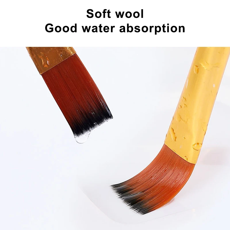 Оптовая продажа; 12 шт. масло высокая-конец деревянной ручкой акриловой живописи кисти малярные художников набор