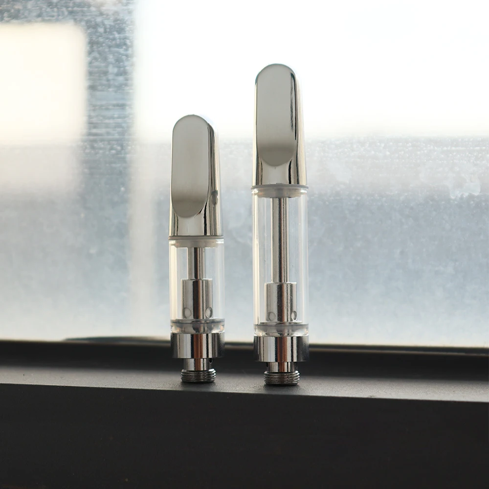 
510 Thread Metal Mouthpiece Lead Free 0.5ml 1.0ml Cartridge No Leaking Ceramic Heating Coil Cart 