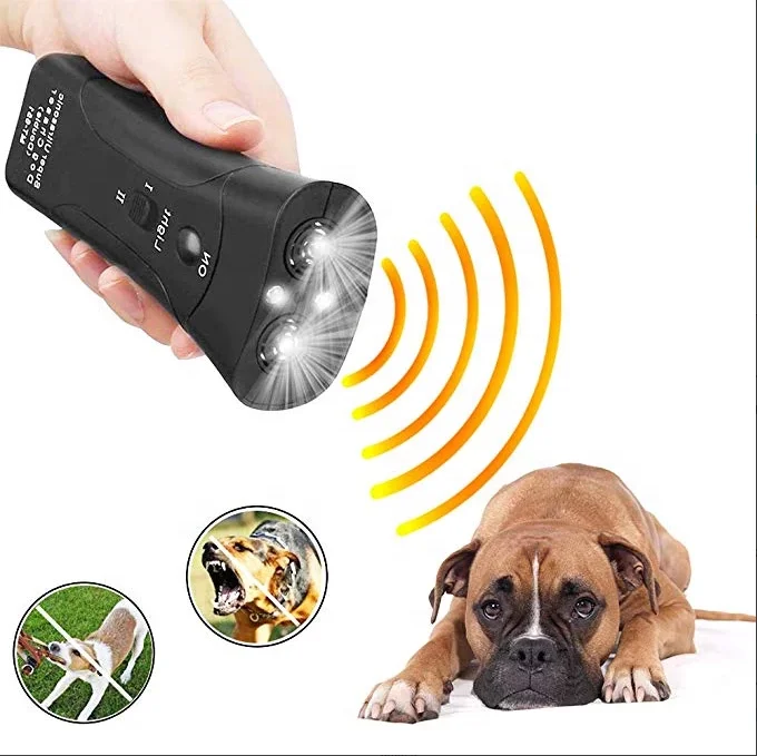 Ultrasonic Stop Dog Barking Device No Collar Needed Training Handheld Cat Dog Repellent