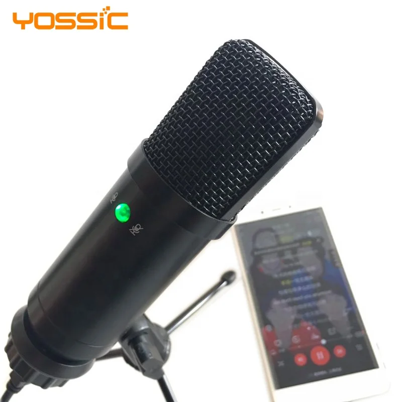 
BM750 usb microphone condenser microphone with a key mute function for podcasting 