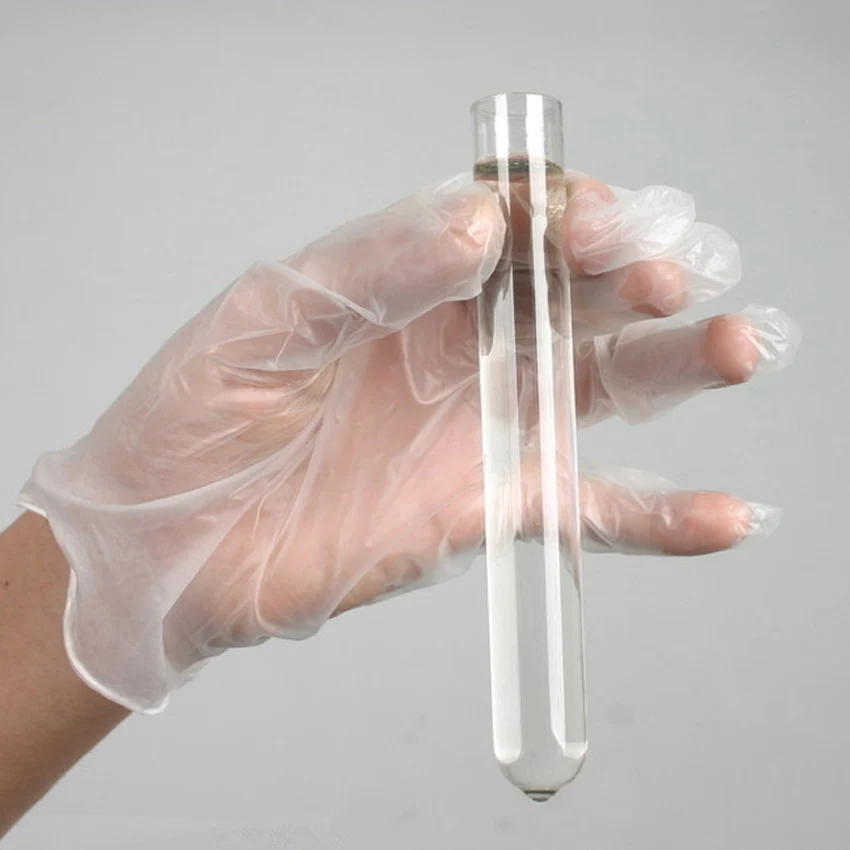 100% latex free disposable vinyl glovees transparent/ clear  PVC  glovees