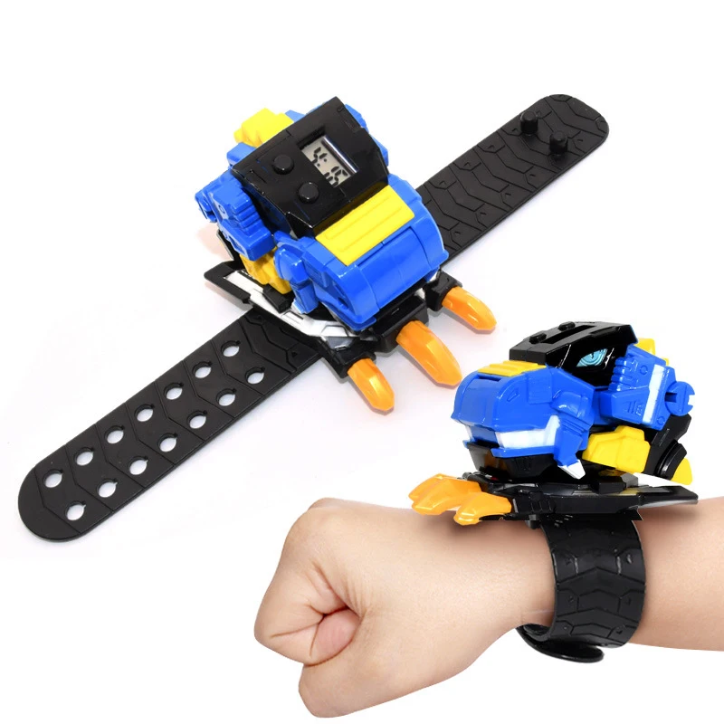 Мини Шпионские часы игрушка мальчик трансформирующий робот супер динозавр мощность