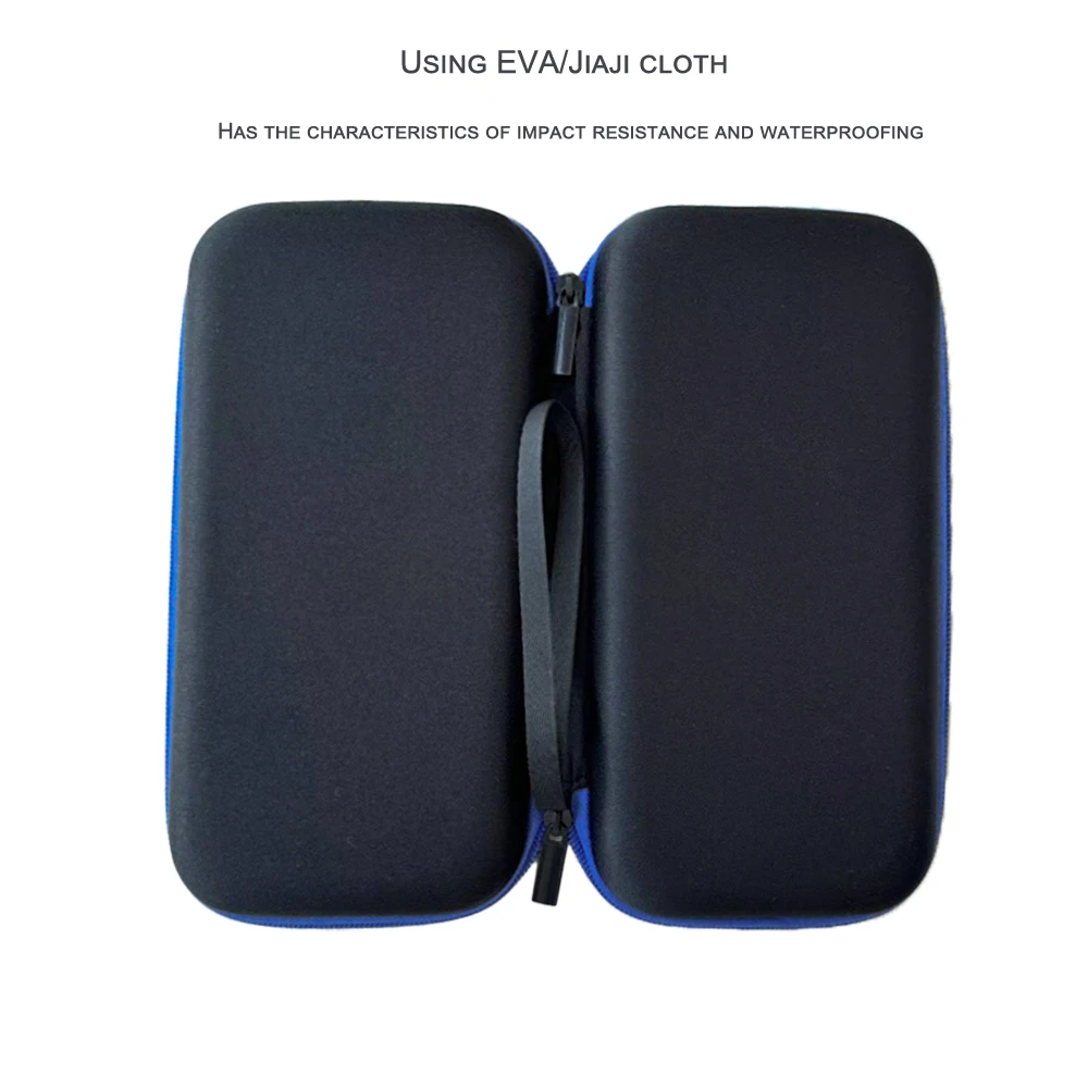 Large capacity pencil case EVA pencil case with blue hard zipper for storing learning supplies