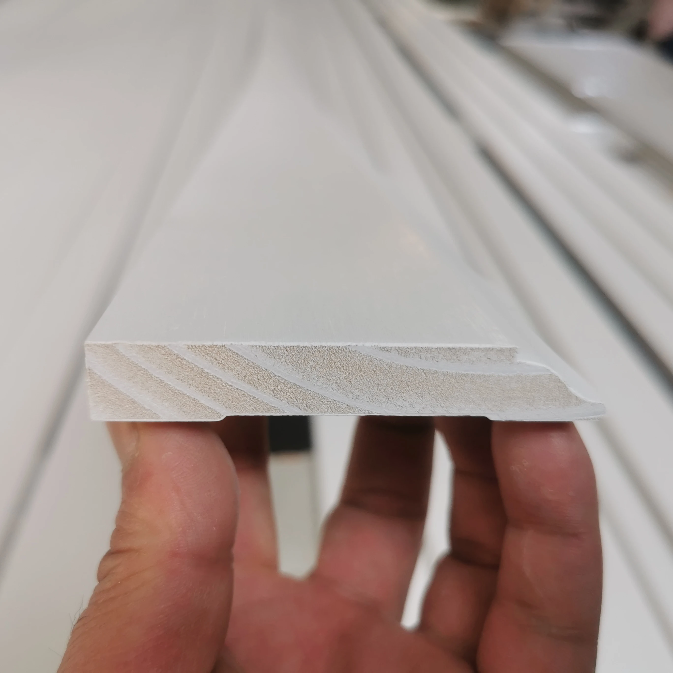Primed Molding Market Standard White Baseboard Moulding Wall Trim