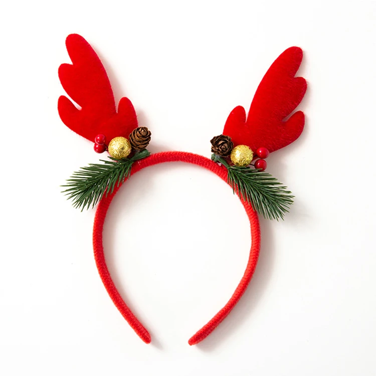 Best sellers wholesale promotion gift for christmas season christmas antler decorative headband