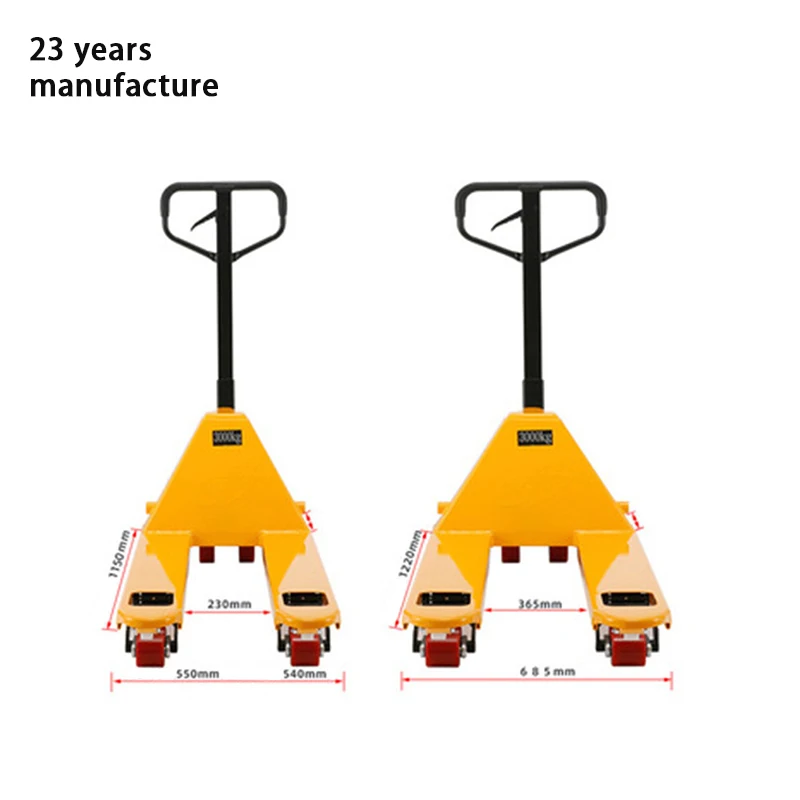 Hubwagen Manual Pallet Forklift Hydraul Pallet Jack3 Ton Manual Hand Pallet Truck