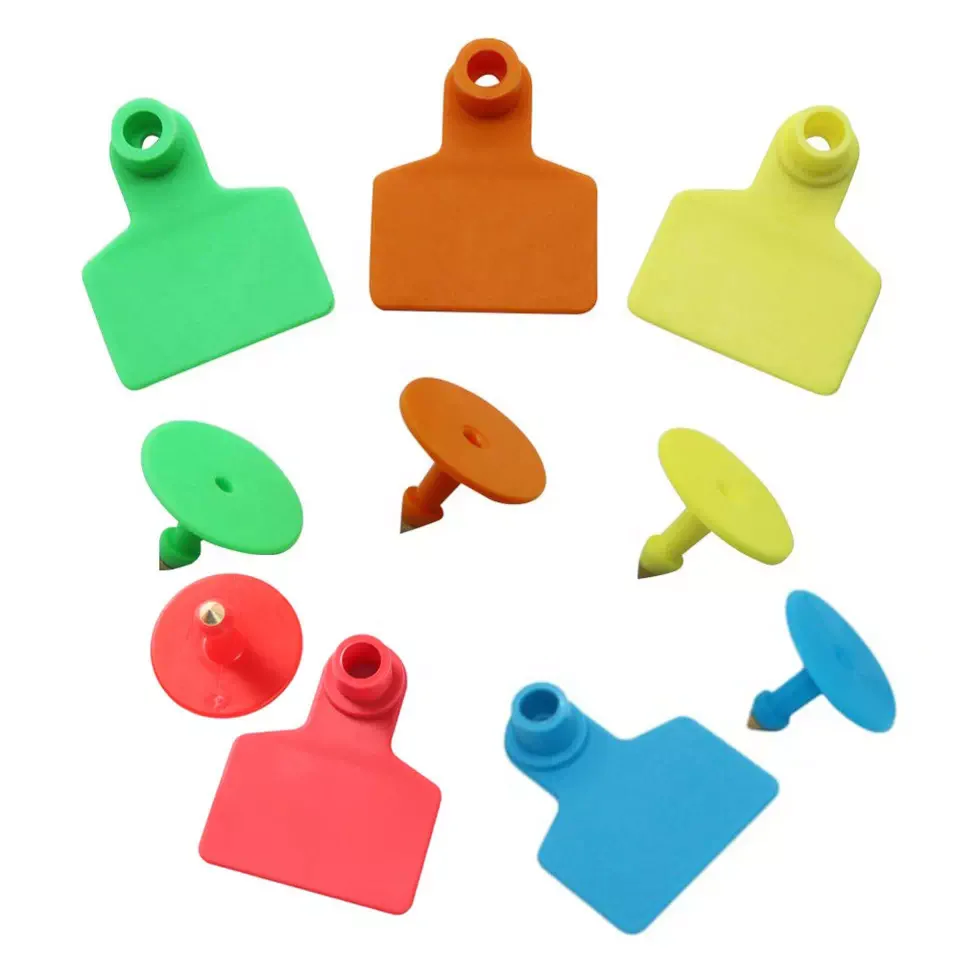 Animal Ear Tags PE Plastic Pig Ear Tagger Sheep Identification Marker Customizable Logo Number Cattle Ear Tag